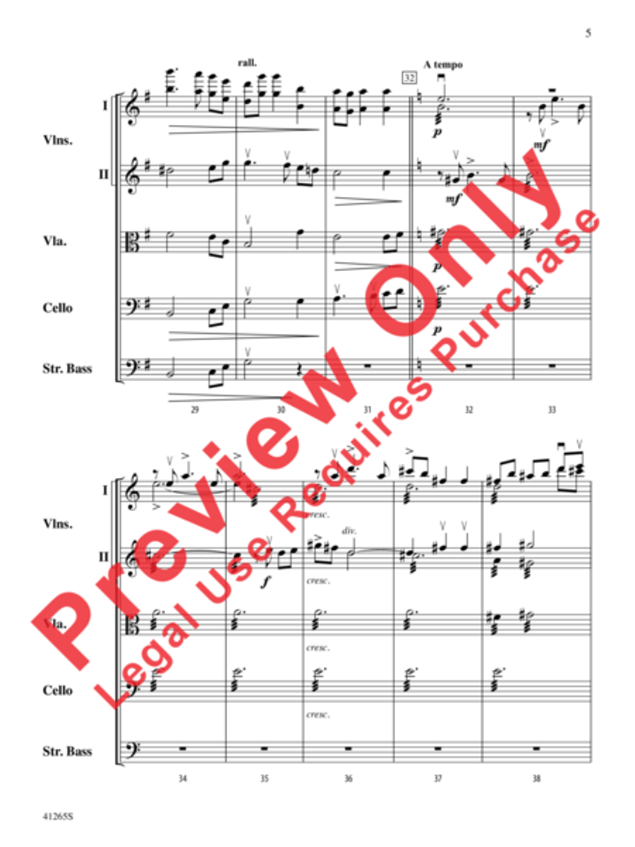 Country Song Country Song String Orchestra scores gallery preview page 6