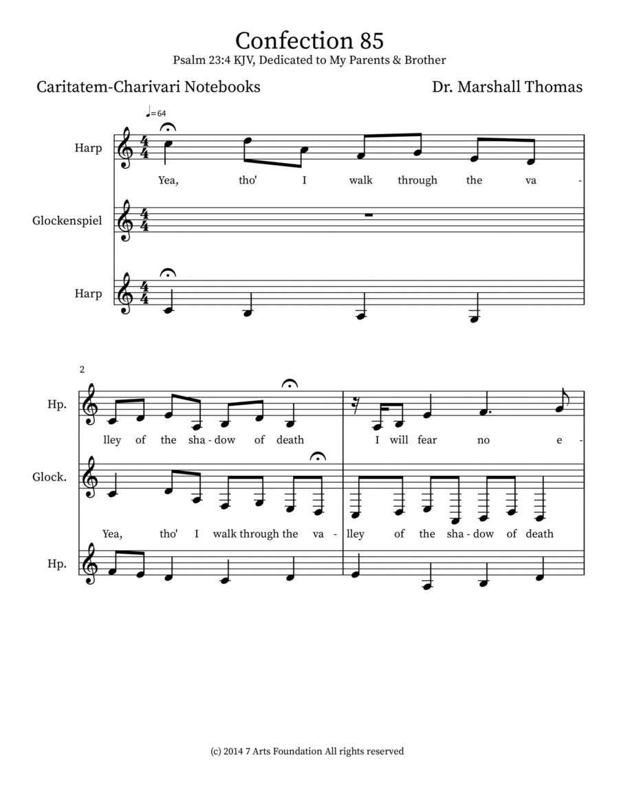 Confection 85 Percussion scores gallery preview page 1