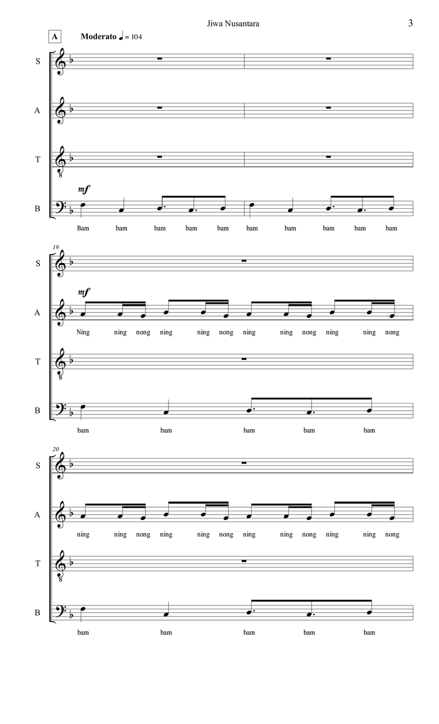 Jiwa Nusantara 4-Part scores gallery preview page 3