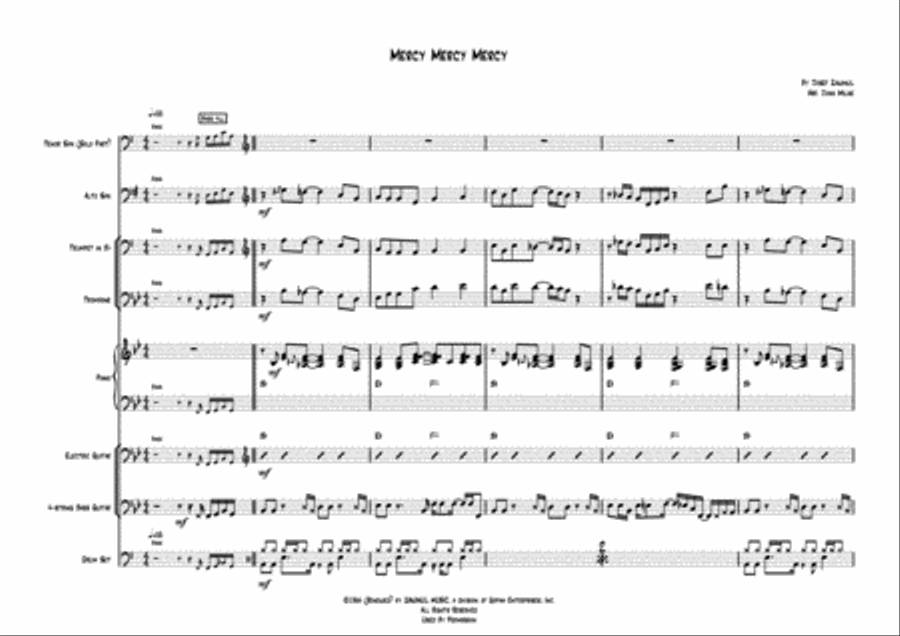 Mercy, Mercy, Mercy Small Ensemble scores gallery preview page 2