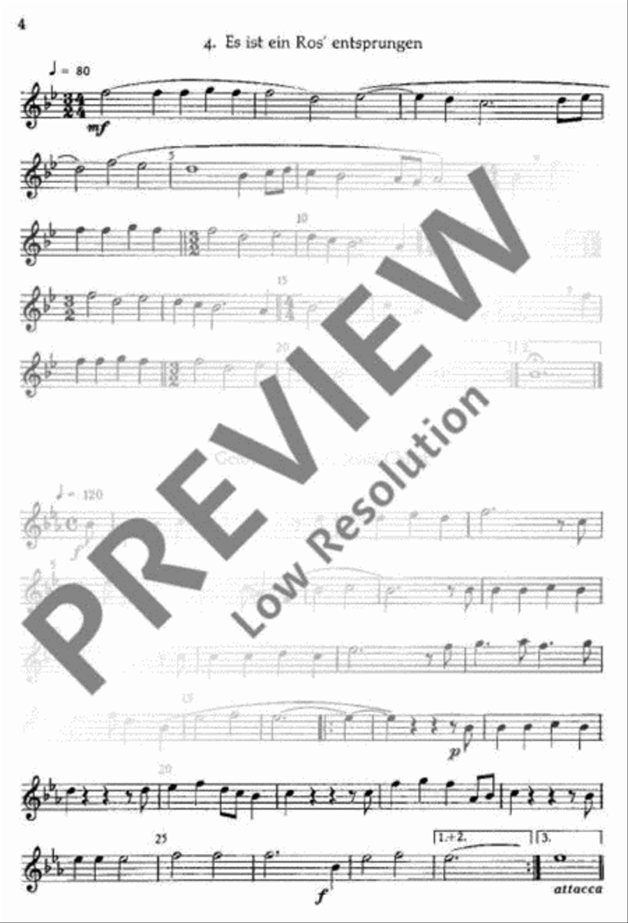 O Heiland, reiß die Himmel auf Choir scores gallery preview page 4