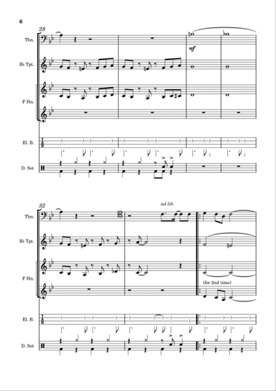Nothing's Gonna Change My Love For You Horn scores gallery preview page 6