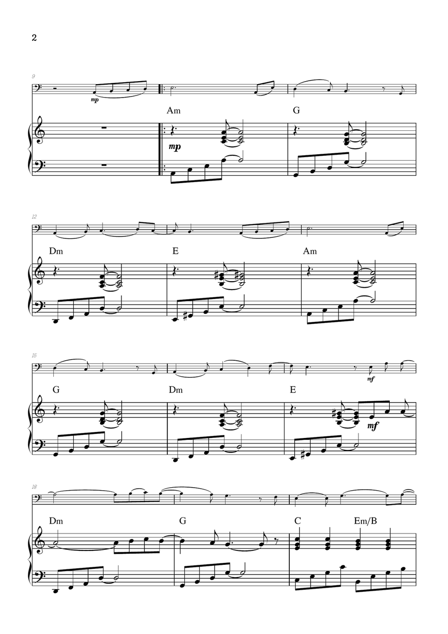 Mary, Did You Know? Piano scores gallery preview page 2