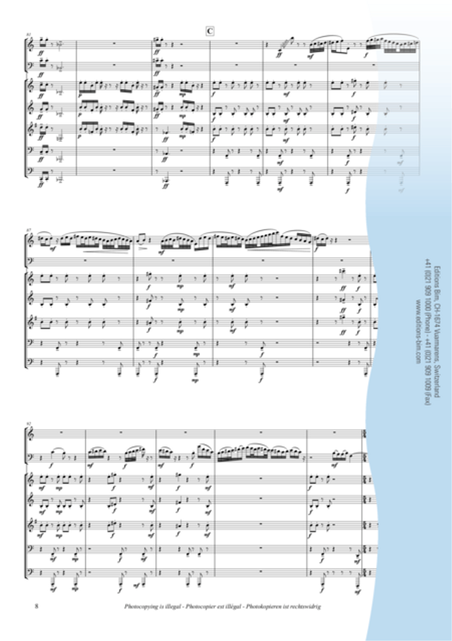 Groundhog Mamba Brass Quintet scores gallery preview page 7