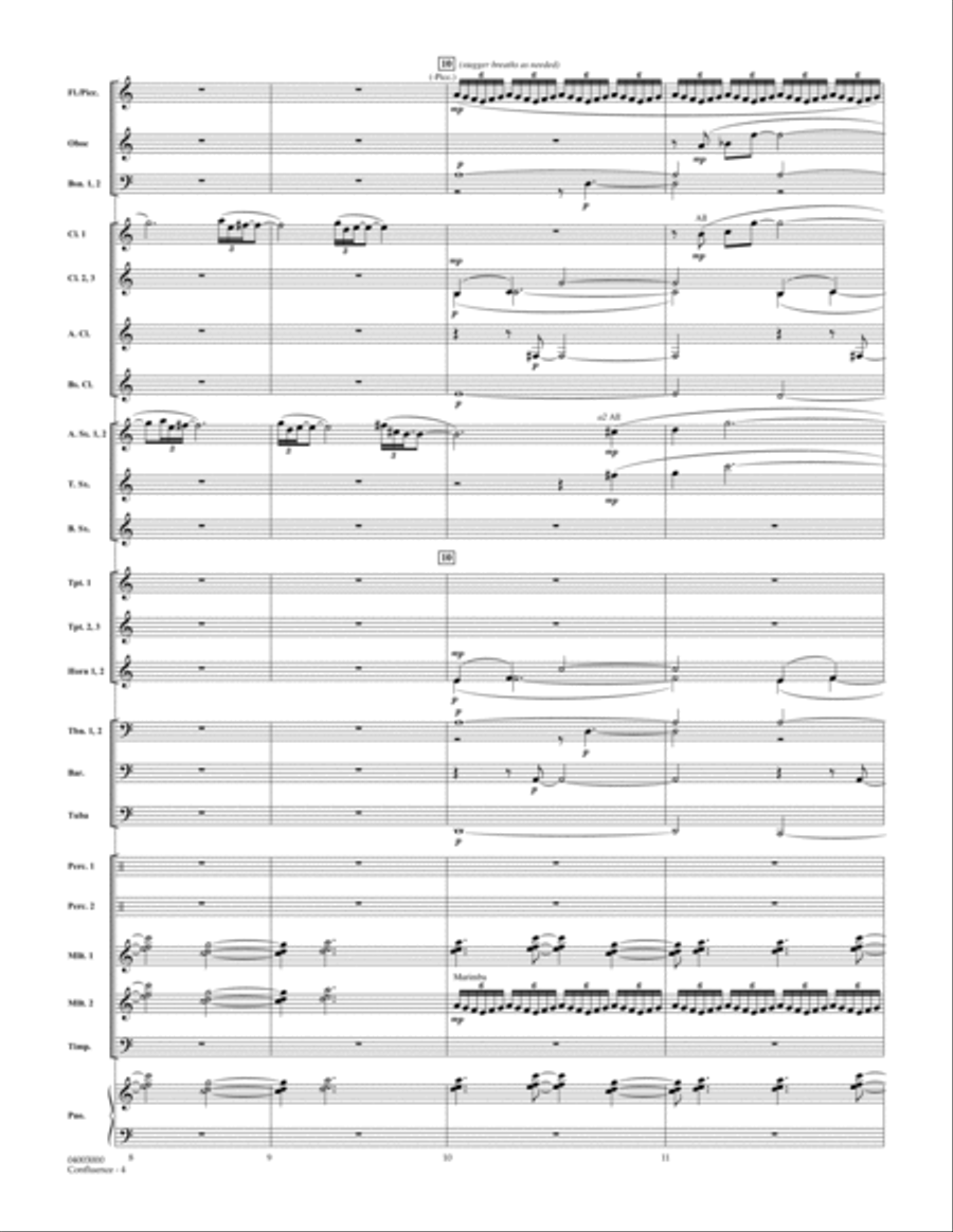 Confluence - Full Score Concert Band scores gallery preview page 4