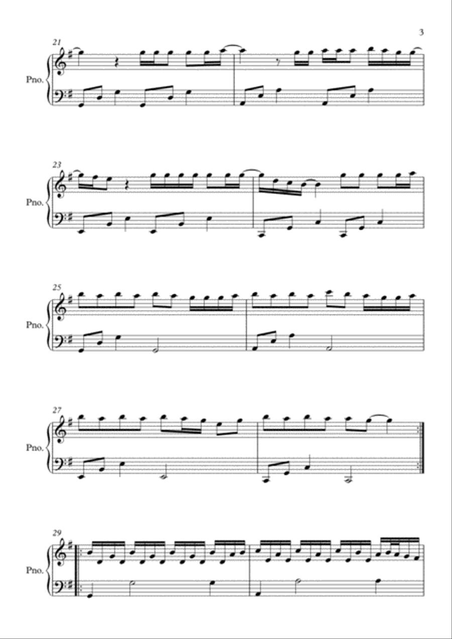 Halo Halo Easy Piano scores gallery preview page 3