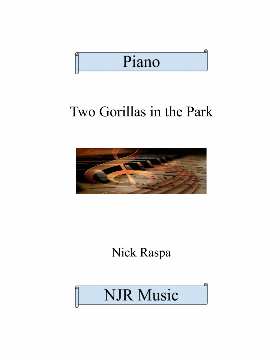 Two Gorillas in the Park Two Gorillas in the Park Piano Method scores gallery preview page 1