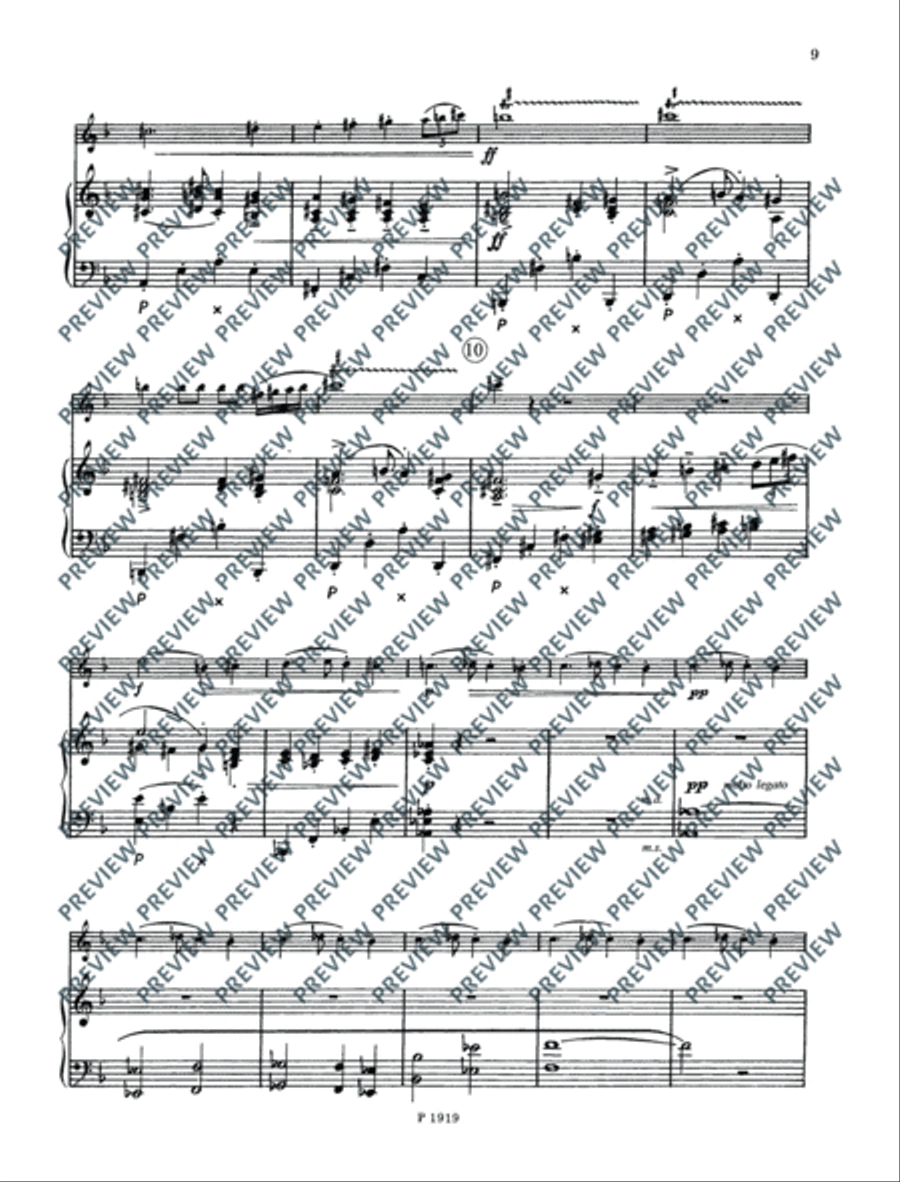 Sonata Sonata Piano Accompaniment scores gallery preview page 10