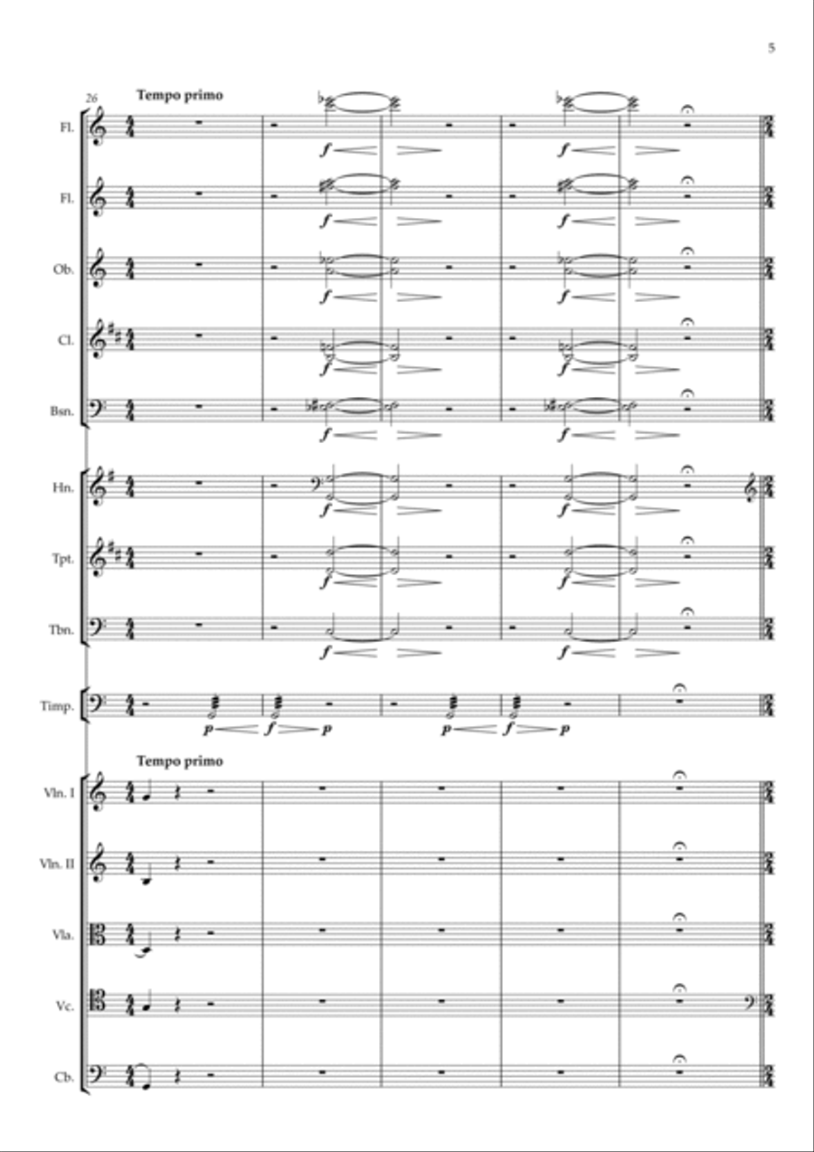 Ballet 'The Magic Drum' (Overture) Full Orchestra scores gallery preview page 5
