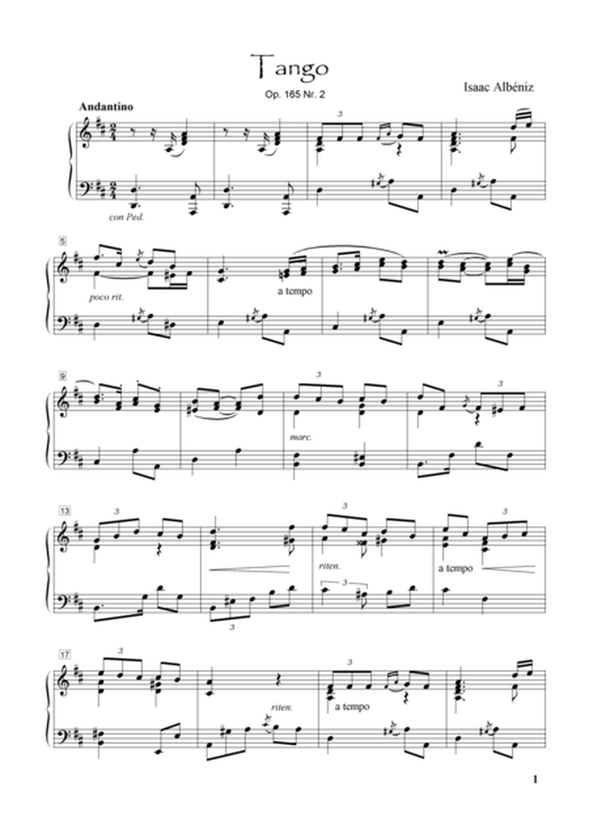 Isaac Albéniz-----Tango Op. 165 no. 2 