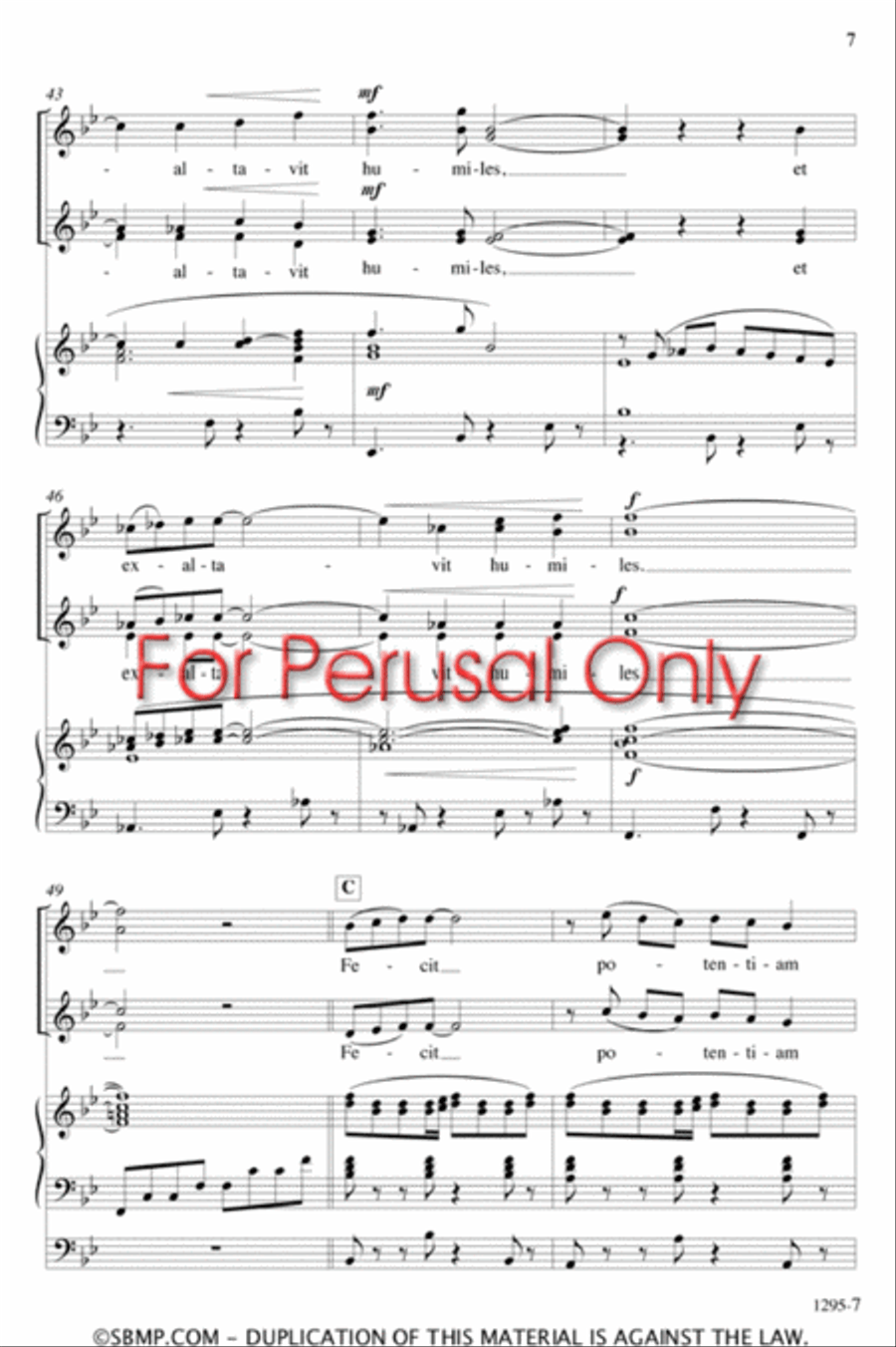 Fecit potentiam - SSAA Octavo SSAA scores gallery preview page 6