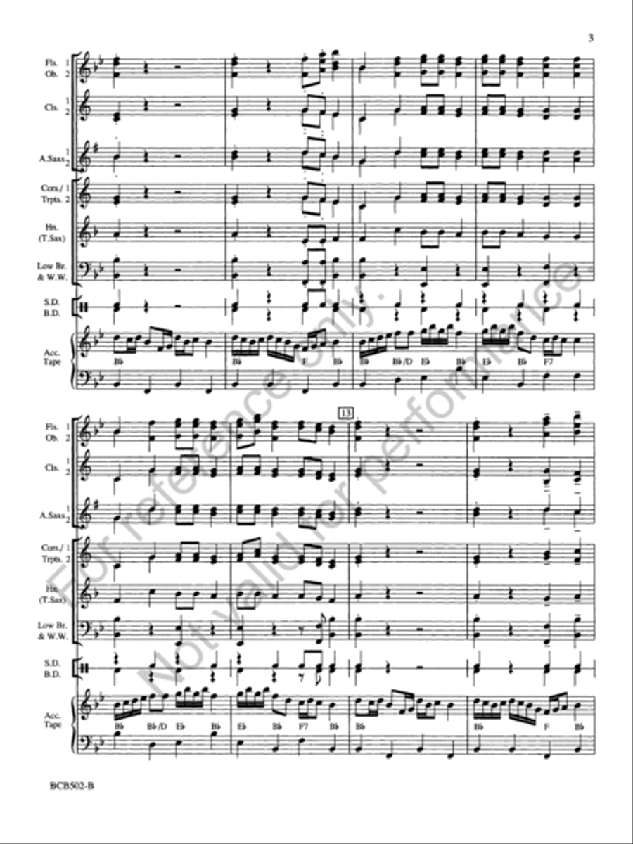 Hoedown Hoedown Concert Band scores gallery preview page 3