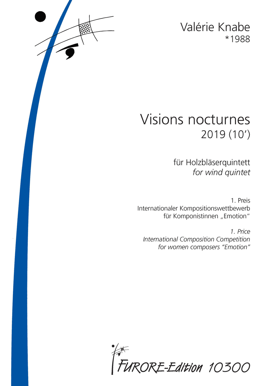 Visions nocturnes Woodwind Quintet scores gallery preview page 1