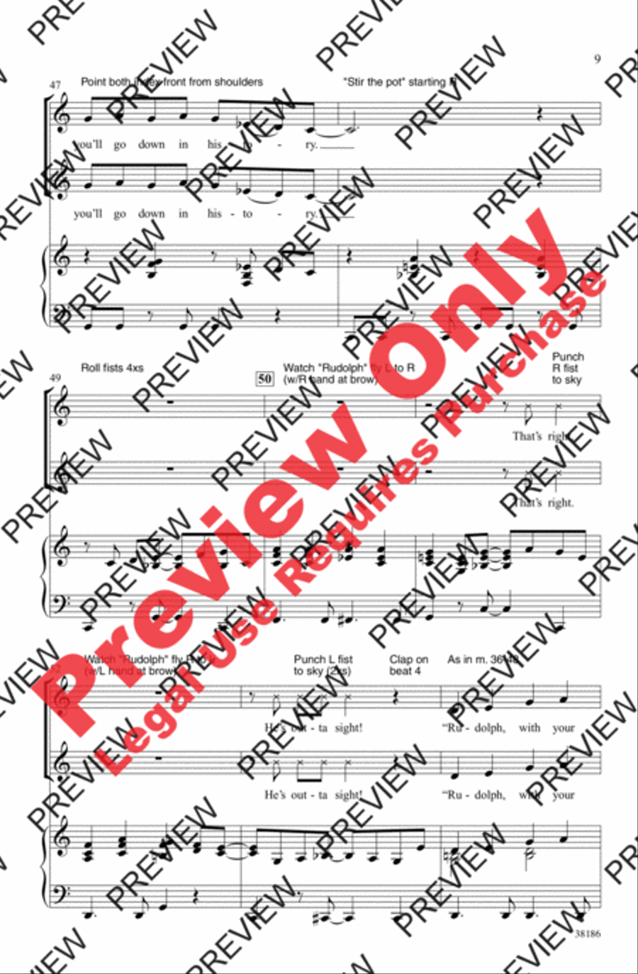 Rudolph, the Red-Nosed Reindeer 2-Part scores gallery preview page 9