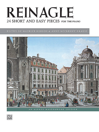 Book cover for Reinagle: 24 Short & Easy Pieces, Opus 2
