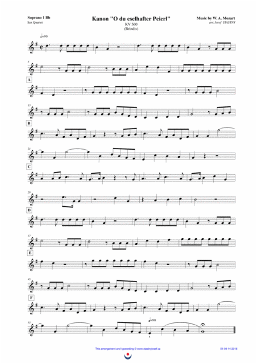 Canon Brindis (Mozart: 