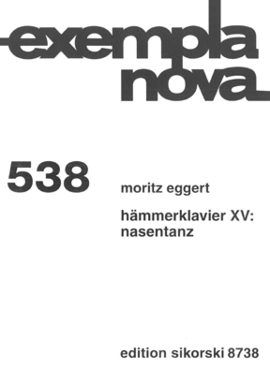 Hammerklavier XV: Nose Dance Piano Solo scores gallery preview page 1