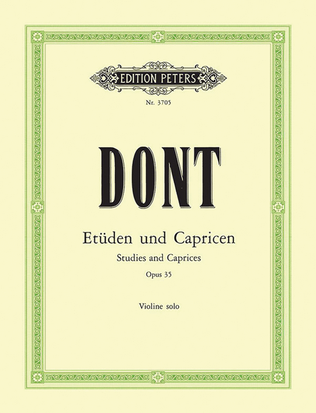 Book cover for 24 Etudes and Caprices Op. 35 for Violin
