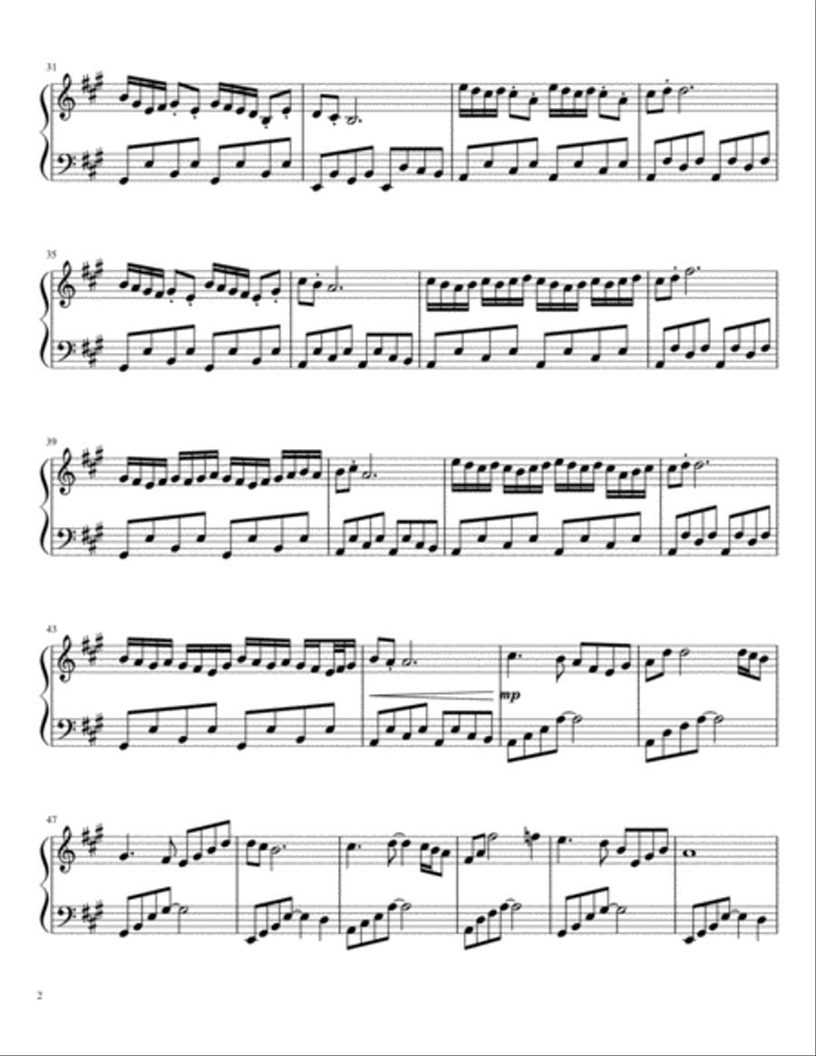 Murmur of the Creek Murmur of the Creek Piano Solo scores gallery preview page 2