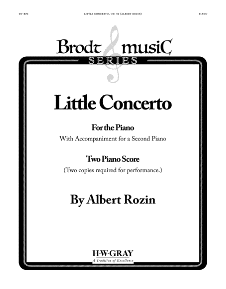 Little Concerto Little Concerto Small Ensemble scores gallery preview page 1