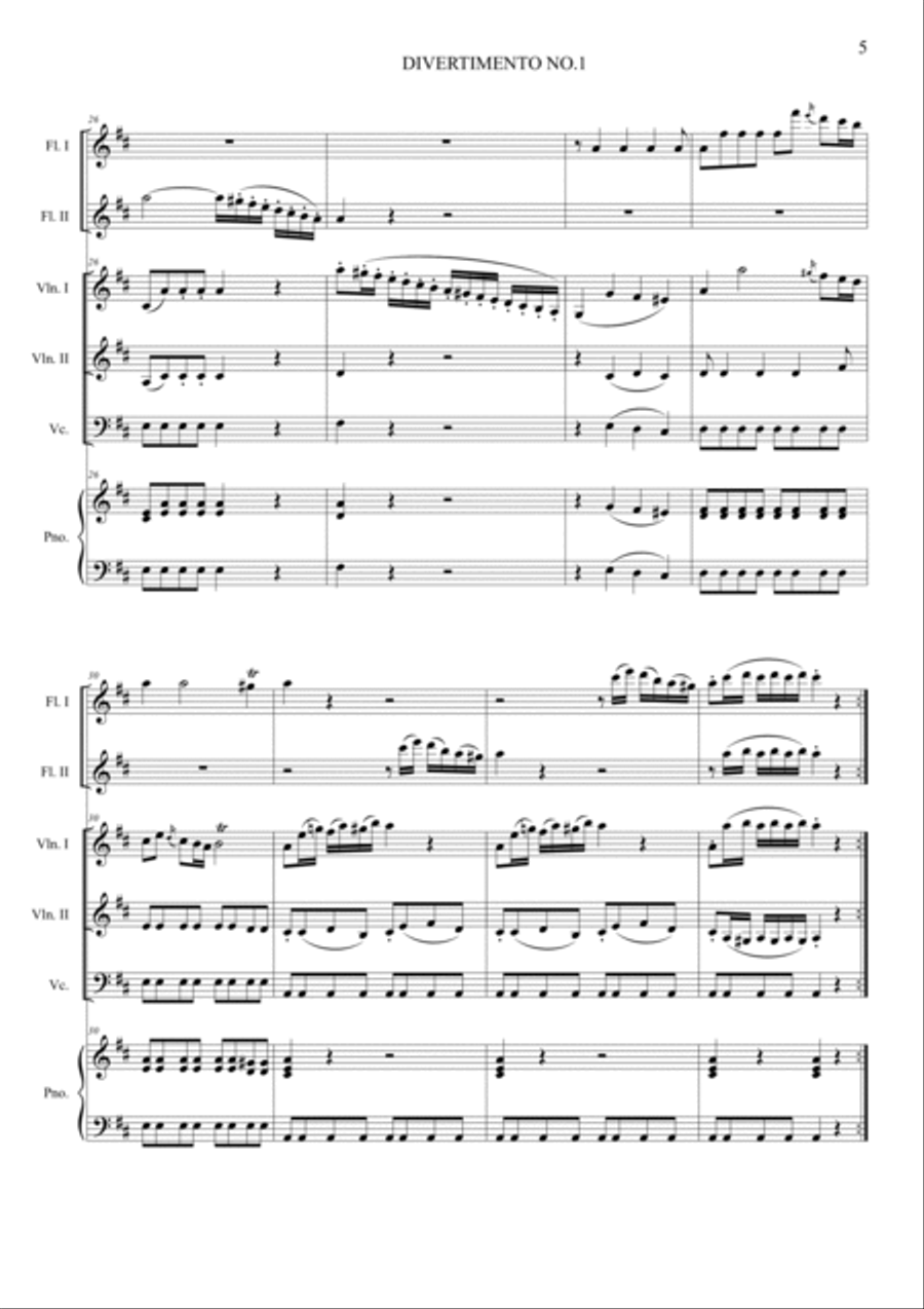 Divertimento K. 136 Divertimento K. 136 Orchestra scores gallery preview page 5