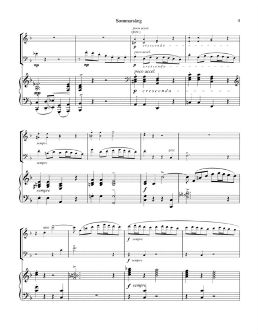 Sommarsång/Sommarsang for piano trio Piano Trio scores gallery preview page 5