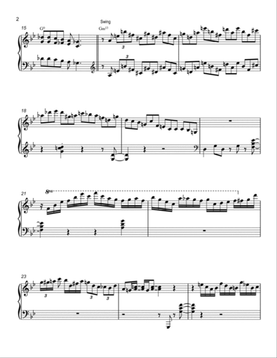 The Dream of the Blue Turtles Piano Solo scores gallery preview page 2