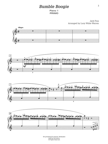 Bumble Boogie - Piano Quartet (2 Pianos, 8 Hands)