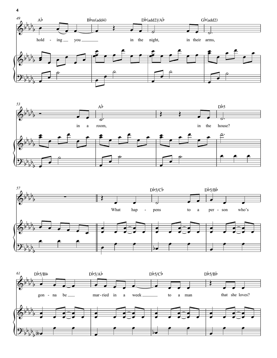 What Happens (from The Notebook) Voice scores gallery preview page 4