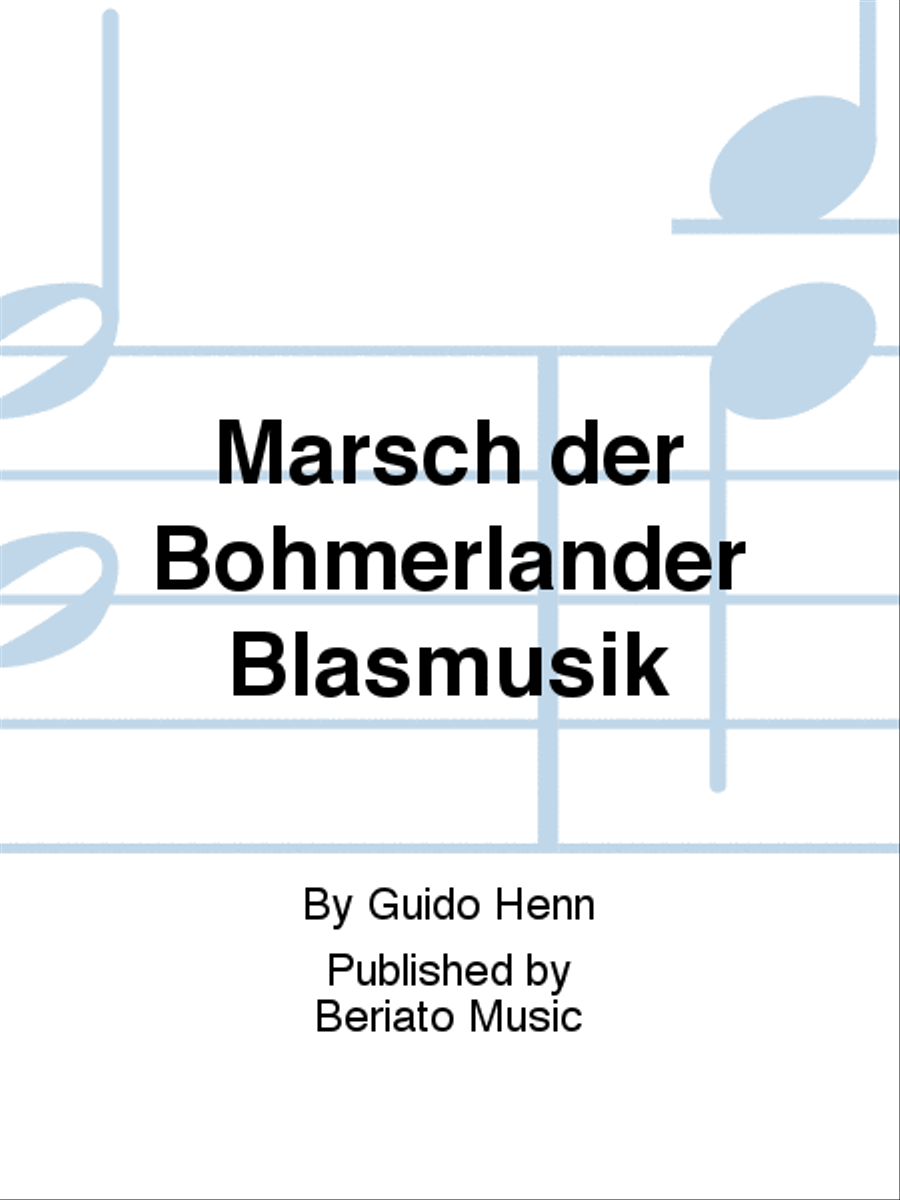 Marsch der Böhmerländer Blasmusik Concert Band scores gallery preview page 1