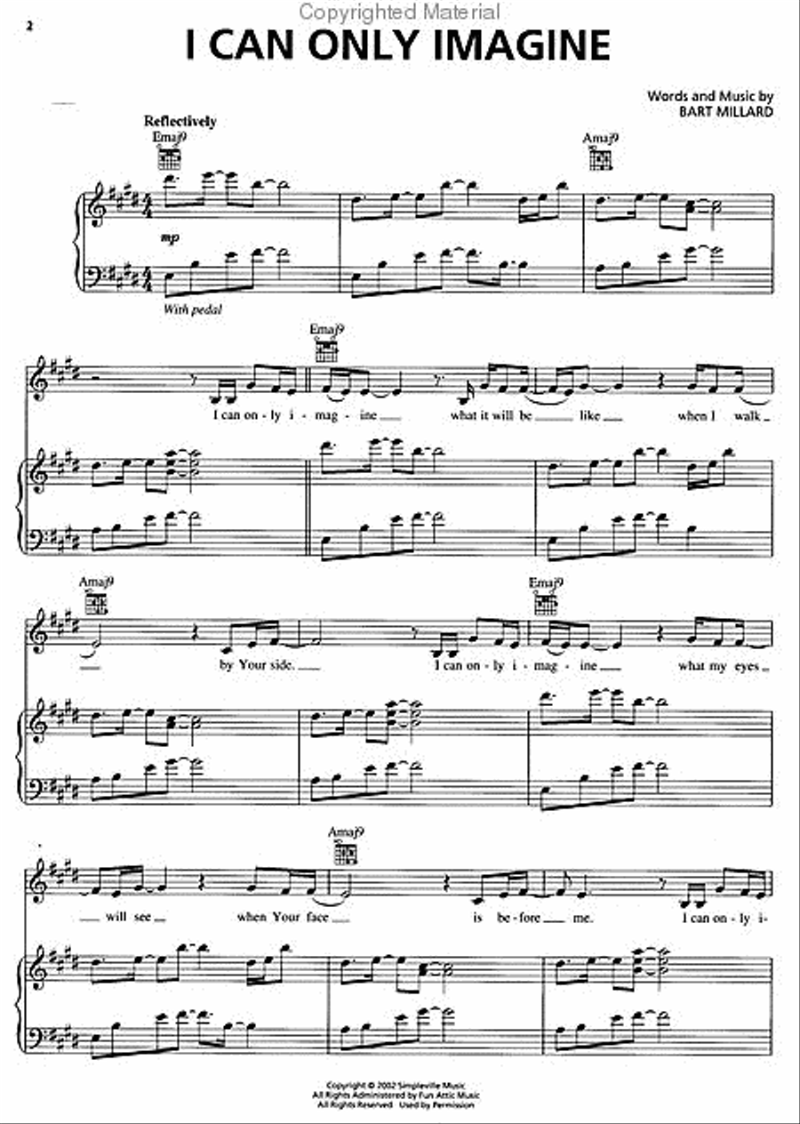 I Can Only Imagine Voice scores gallery preview page 2