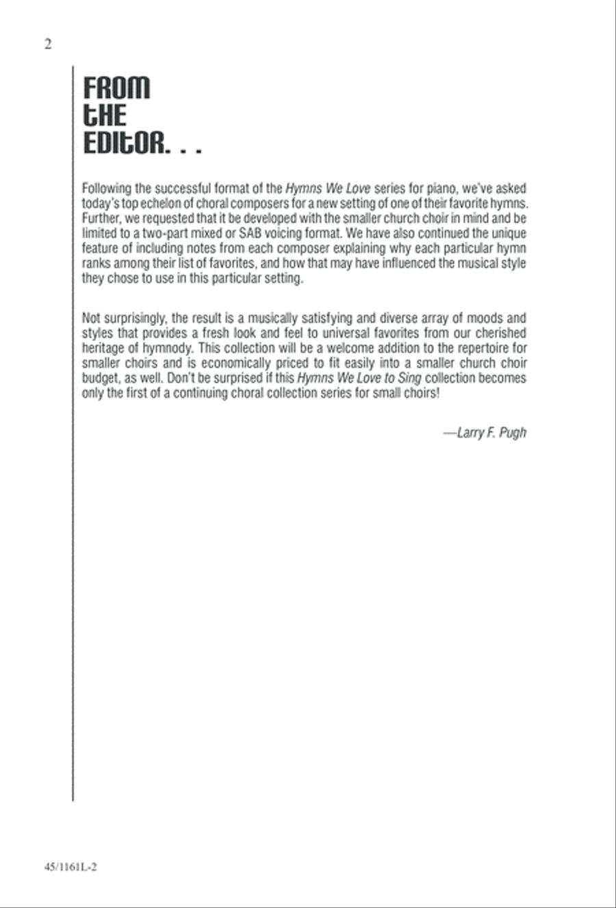 Hymns We Love to Sing 3-Part scores gallery preview page 3