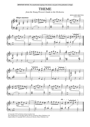 The Young Person's Guide To The Orchestra, Op. 34 (Theme)