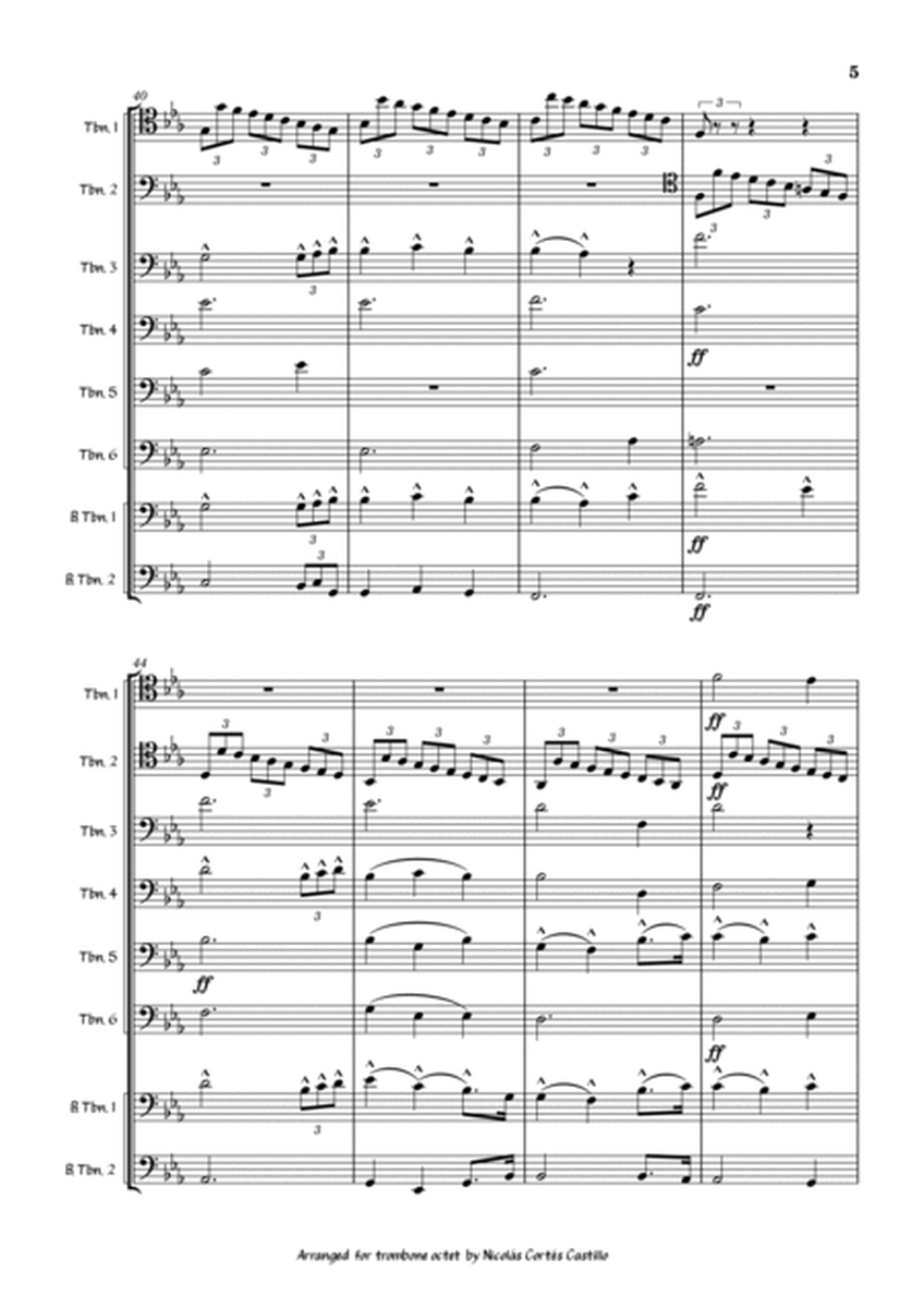 Richard Wagner - Tannhäuser (Pilgrim's Chorus from overture) for trombone octet image number null