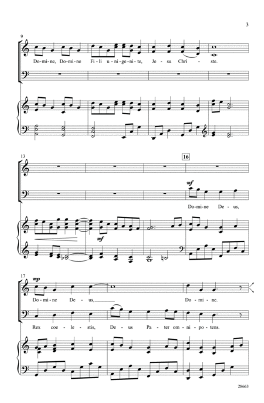 Domine Deus 3-Part scores gallery preview page 3