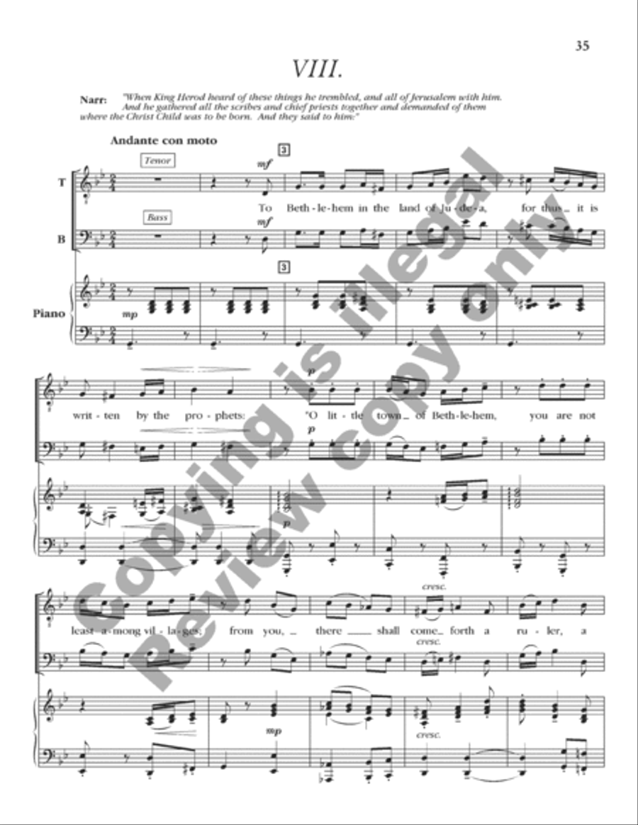 A Savior Is Born (Cantata) (Choral Score) 4-Part scores gallery preview page 9