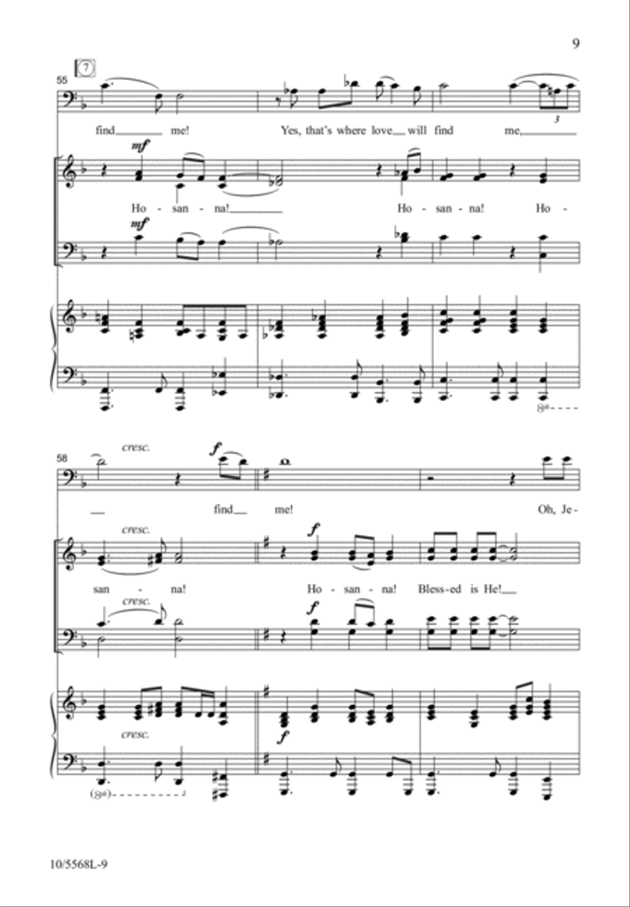 That's Where Love Will Find Me 4-Part scores gallery preview page 9