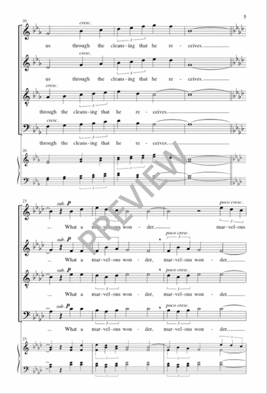 The One Who Clothes Himself with Light 4-Part scores gallery preview page 6