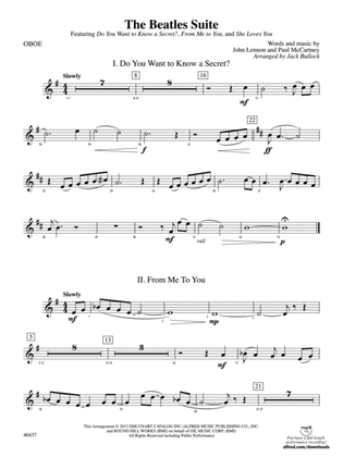 Book cover for The Beatles Suite: Oboe
