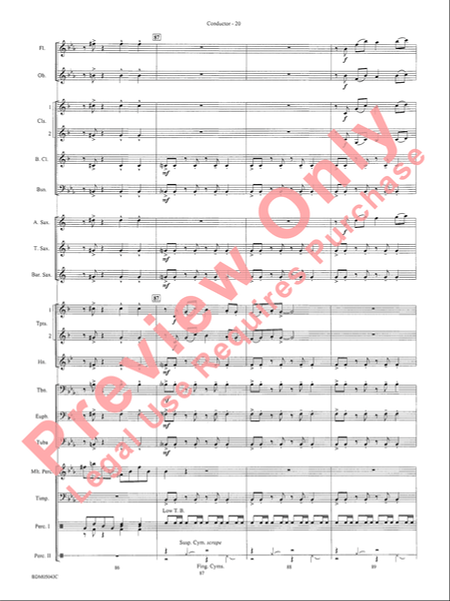 Abaco Overture Concert Band Methods scores gallery preview page 24