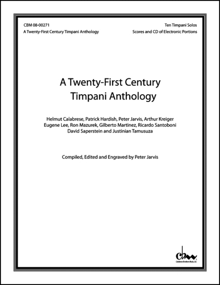 A Twenty-first Century Timpani Anthology (CD) Percussion scores gallery preview page 1
