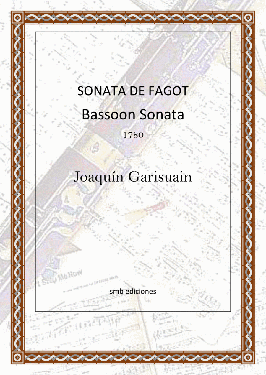Sonata para fagot de Joaquin Garisuain Bassoon scores gallery preview page 1