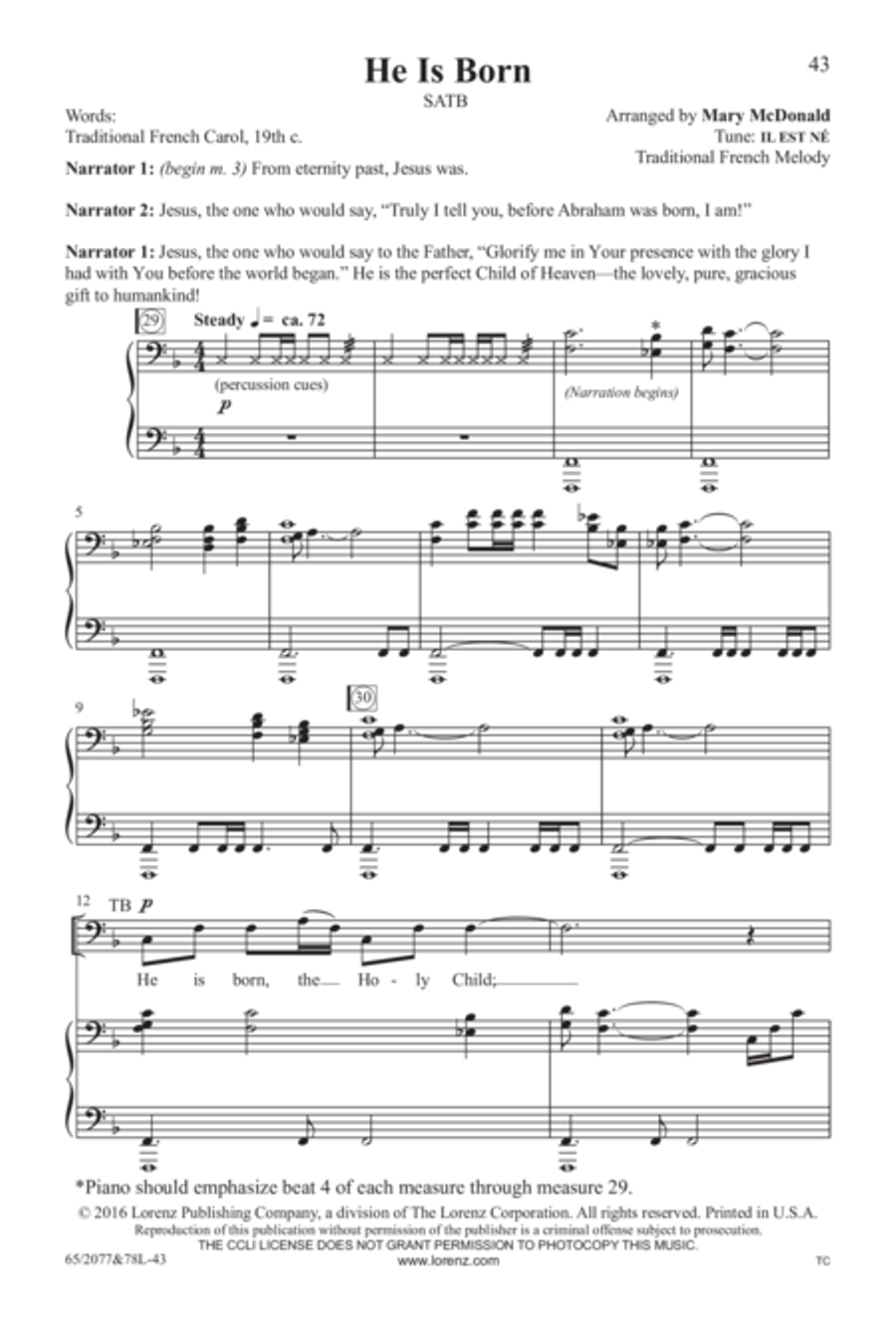 Jesus! - SATB Score with Performance CD image number null