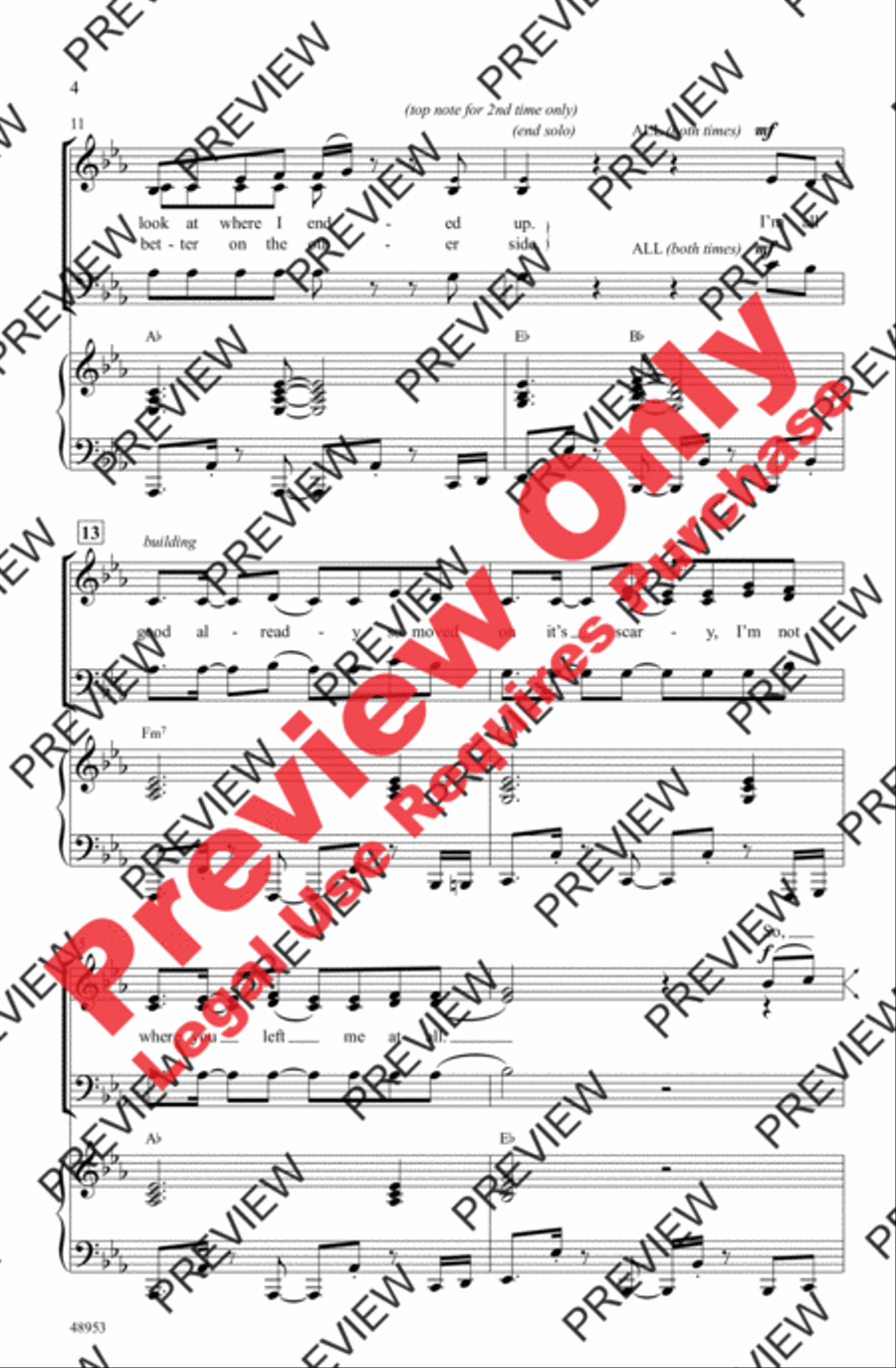 Don't Start Now 3-Part scores gallery preview page 4