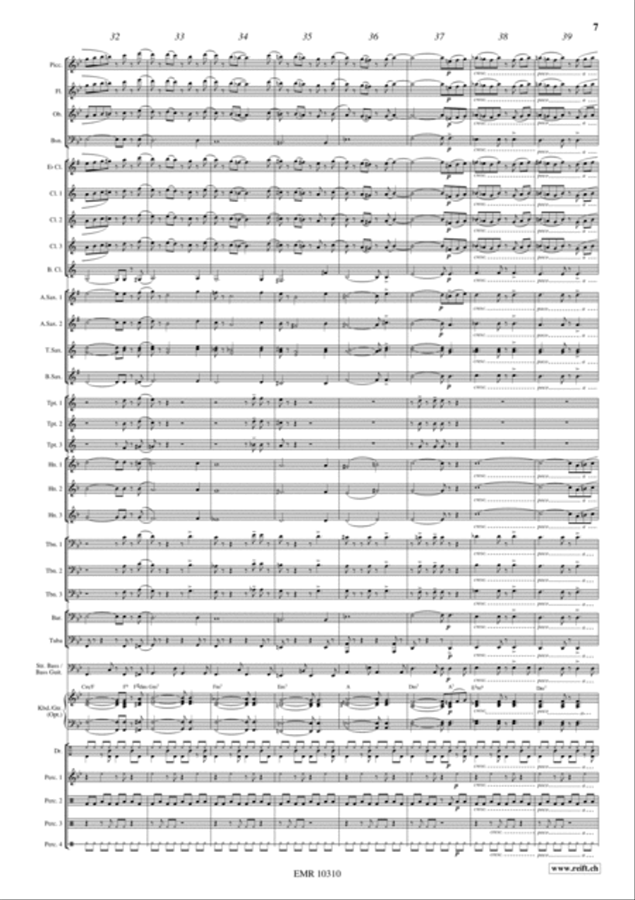 Sentimental Bossa Sentimental Bossa Concert Band scores gallery preview page 8