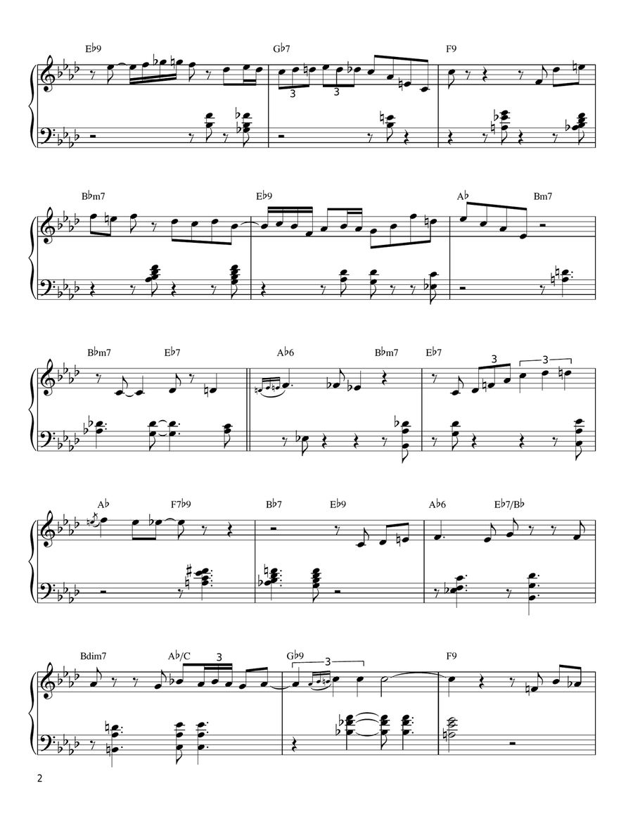 Cheek To Cheek Piano scores gallery preview page 2