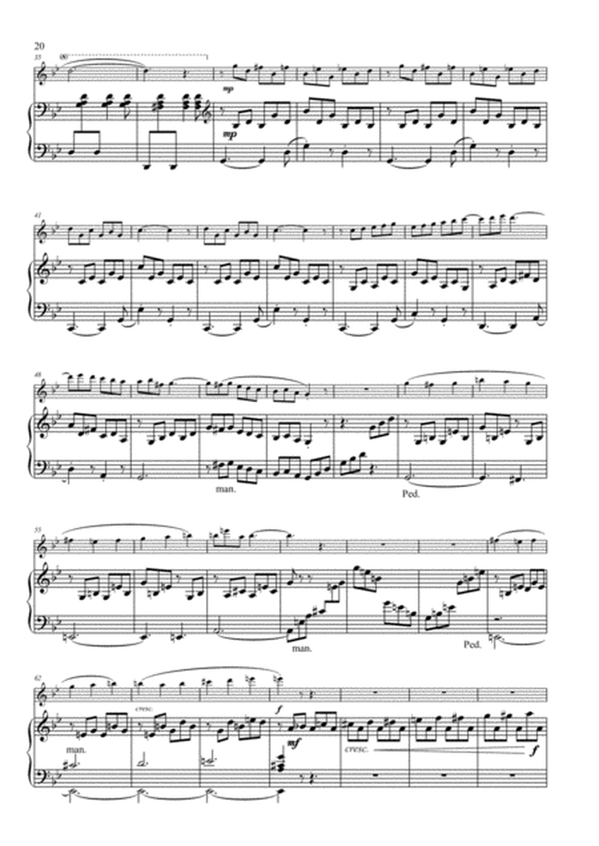 Rondo alla latina for flute and organ