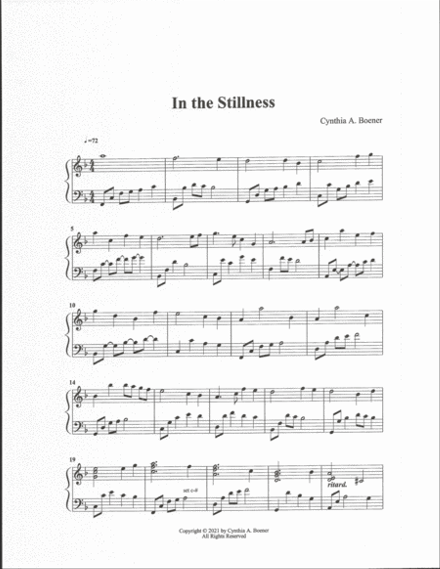In the Stillness Harp scores gallery preview page 2