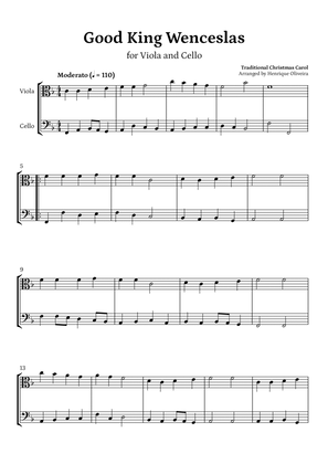Good King Wenceslas (Viola and Cello) - Beginner Level