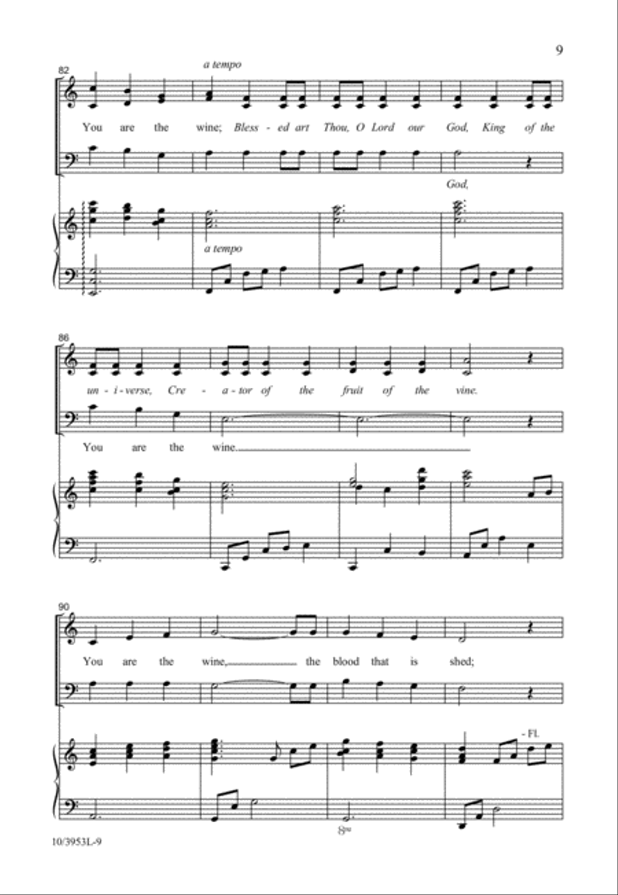 You Are the Bread 3-Part scores gallery preview page 10